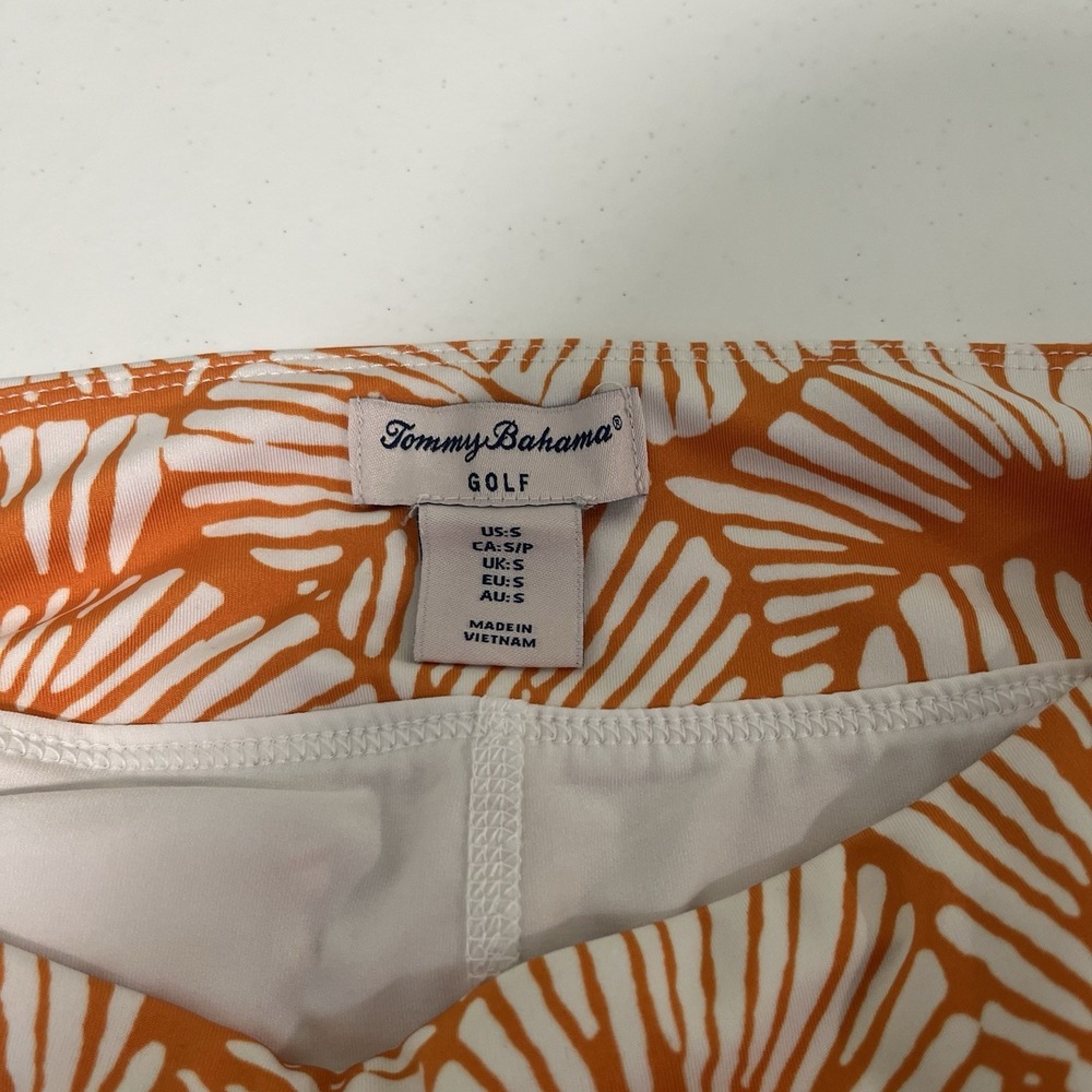 Tommy Bahama Golf Skort Women's Size Small Orange Tropical Pockets - Picture 6 of 7
